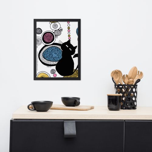 In The Place of Pink & Gold | Framed poster